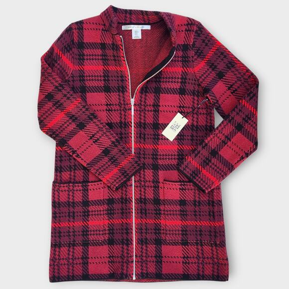 Max Studio Sweater Jacket Women's M Coatigan Academia Career Quiet Luxury - Picture 1 of 5